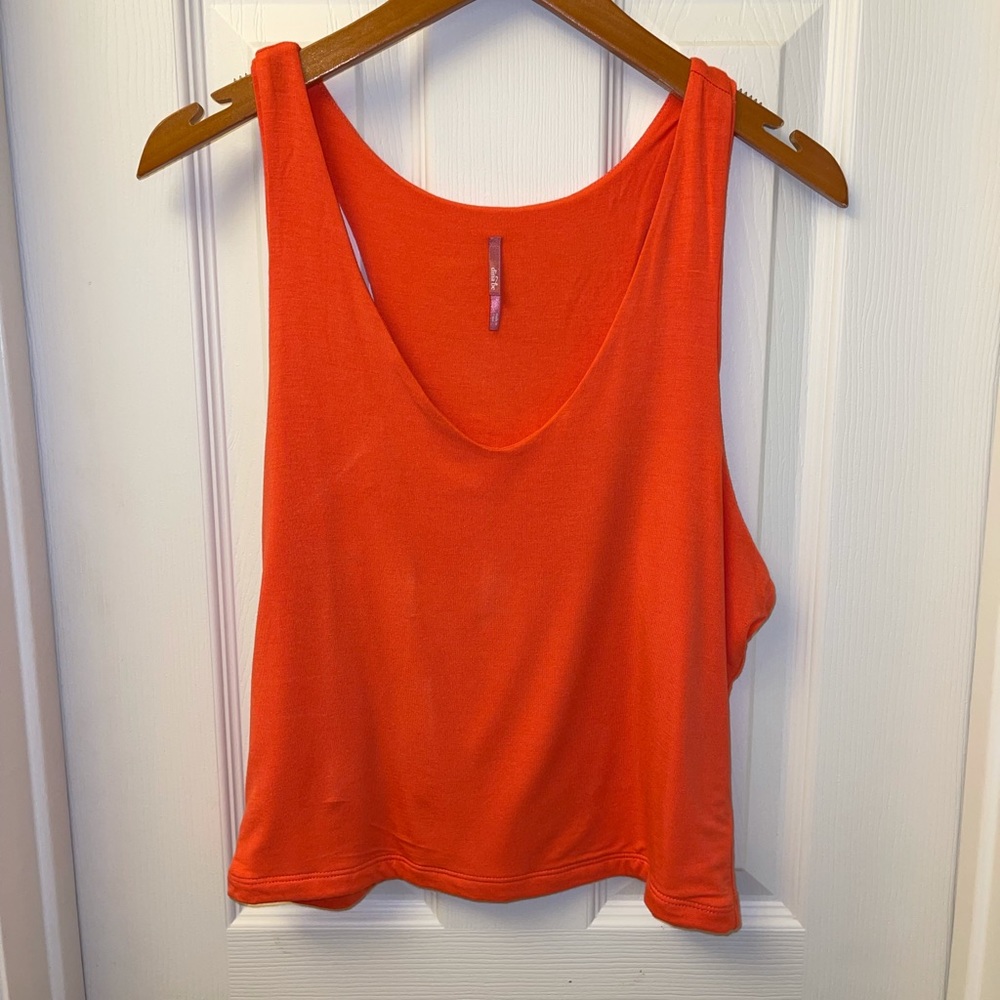 Coral orange tank top